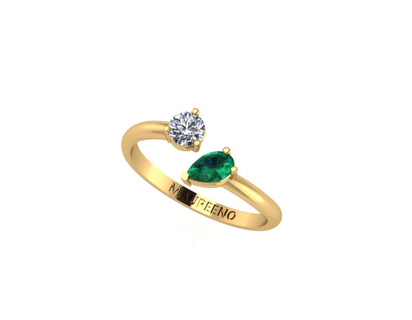 Gemstones Floating Ring