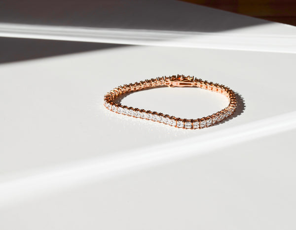 Princess-Cut Diamond Bracelet
