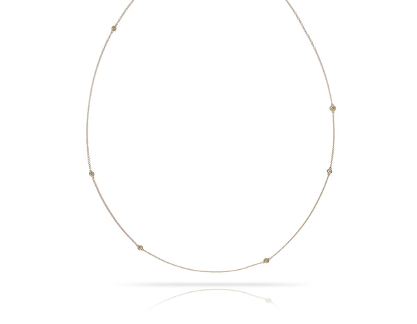 Diamonds On a Link Necklace