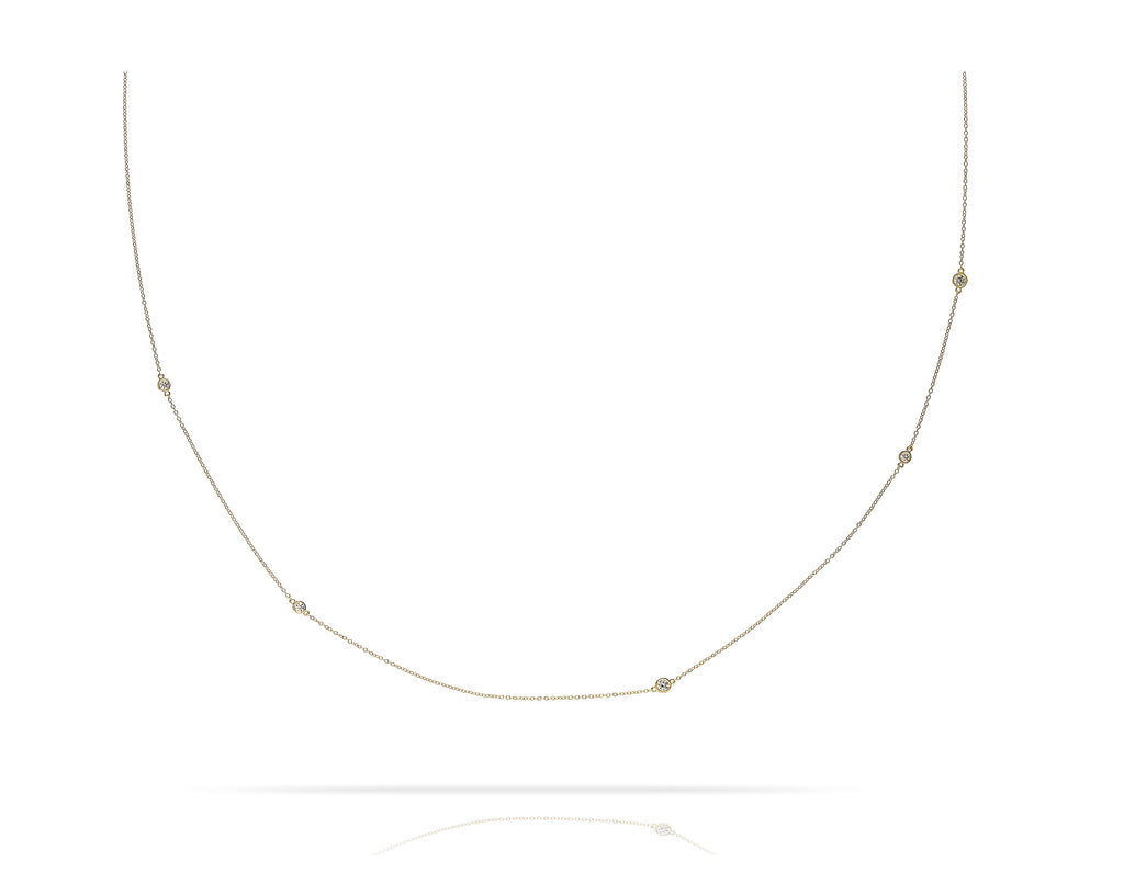 Diamonds On a Link Necklace