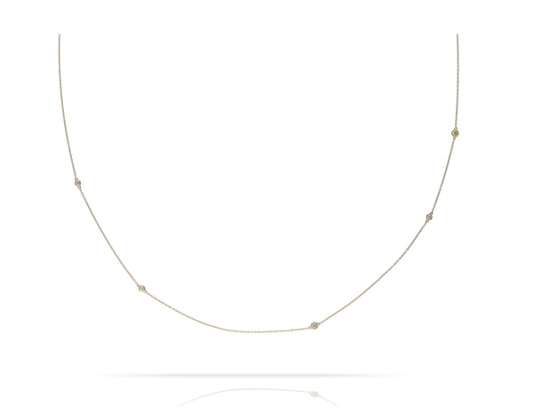 Diamonds On a Link Necklace