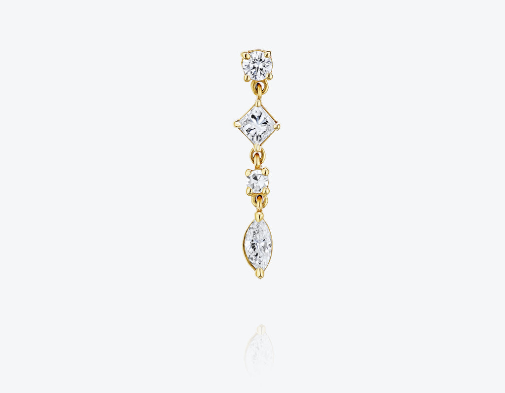 Dancing Diamonds Single Earring