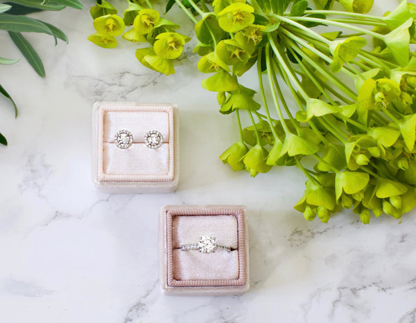 Diamonds Halo Earrings