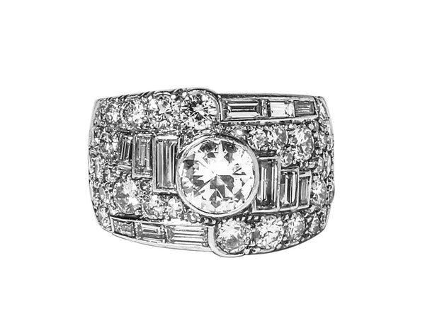 Art Deco Diamond Engagement Ring