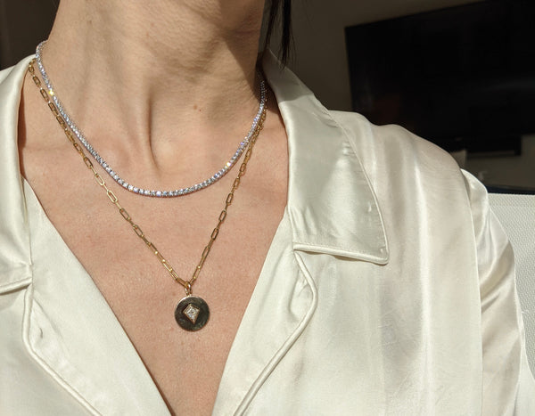 Plate Necklace with Kite