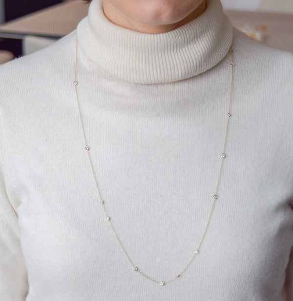 Stones on a Link Necklace
