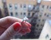 Radiant Diamond with Trillion side stones