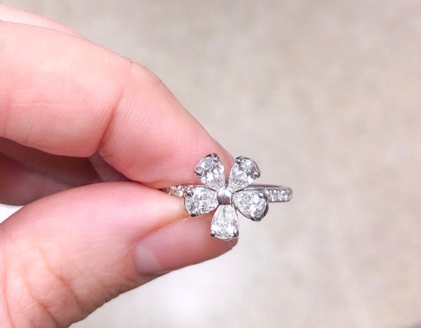 Pear & Round Shape Wedding Band