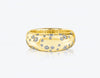 Half Pavé Dome Ring