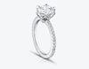 Solitaire Diamond with 6 prongs Engagement Ring