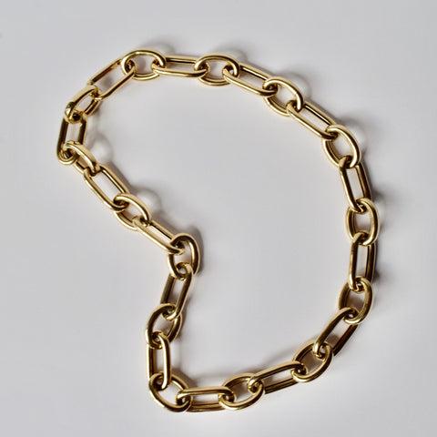 Yellow Gold Chunky Chain Necklace