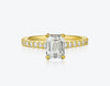 Solitaire Emerald Cut Diamond Ring