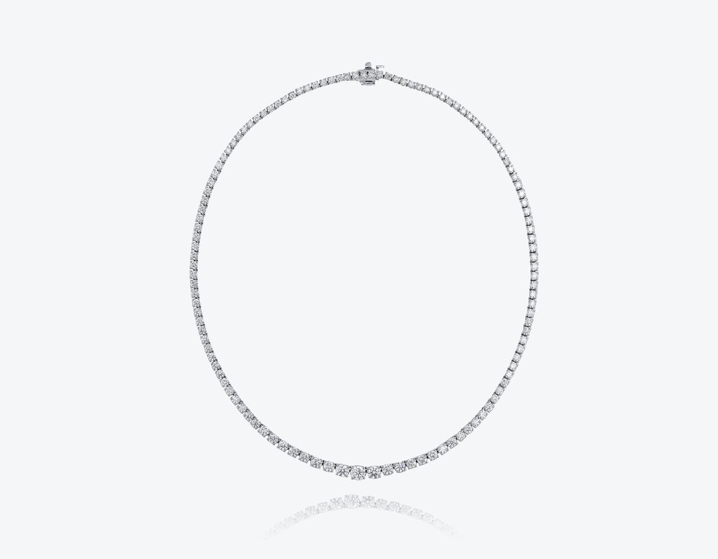 Graduatet Diamond Necklace, 10.5cts Bis