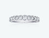 Round Gradient Diamond Wedding Band