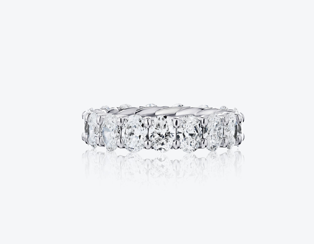 Oval Diamond Eternity Band