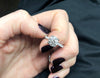 Solitaire Diamond with double prongs Engagement Ring