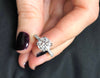 Solitaire Diamond with double prongs Engagement Ring