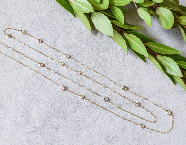 Stones on a Link Necklace